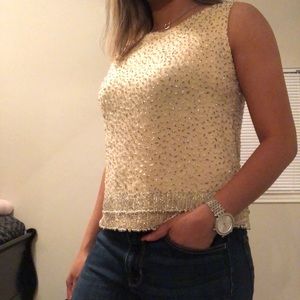 Vintage Beaded blouse